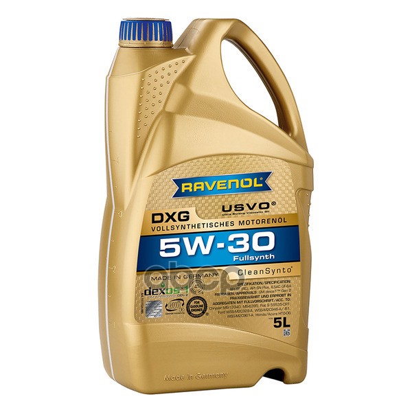 Масло моторное DXG SAE 5W-30 (5л) Ravenol арт. 4014835732353
