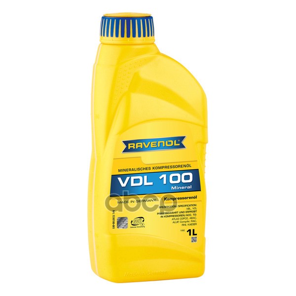 Компрессорное масло RAVENOL Kompressorenoel VDL 100 1л (133010000101999) 4014835736115 Ravenol арт. 4014835736115
