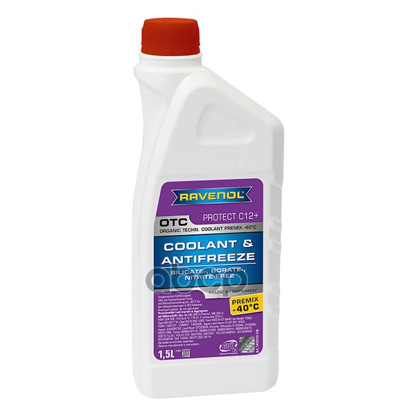Антифриз готовый к прим. лила OTC Organic Techn.Coolant Premix -40°C (1 5л) Ravenol арт. 4014835755512