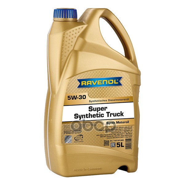 Моторное масло RAVENOL Super Synthetic Truck 5W-30 5л (112110100501999) 4014835767959 Ravenol арт. 4014835767959