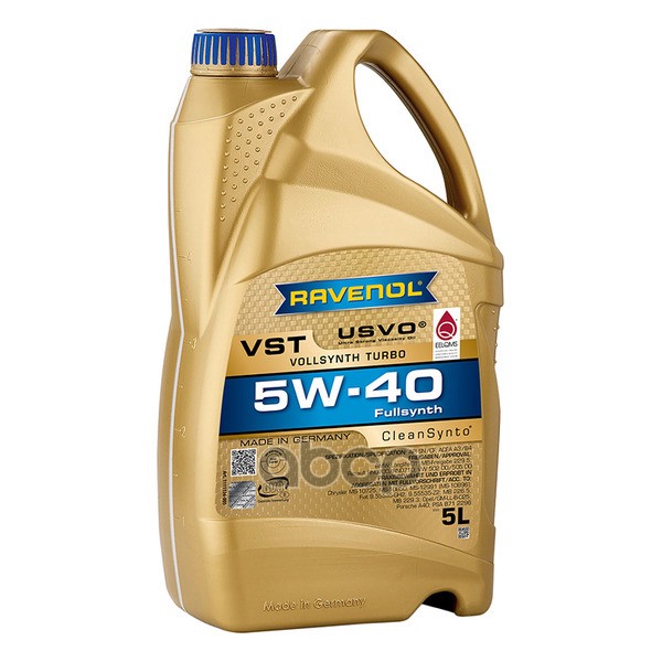 Ravenol Моторное масло RAVENOL VST 5W-40 5л (111113600501999) 4014835790155