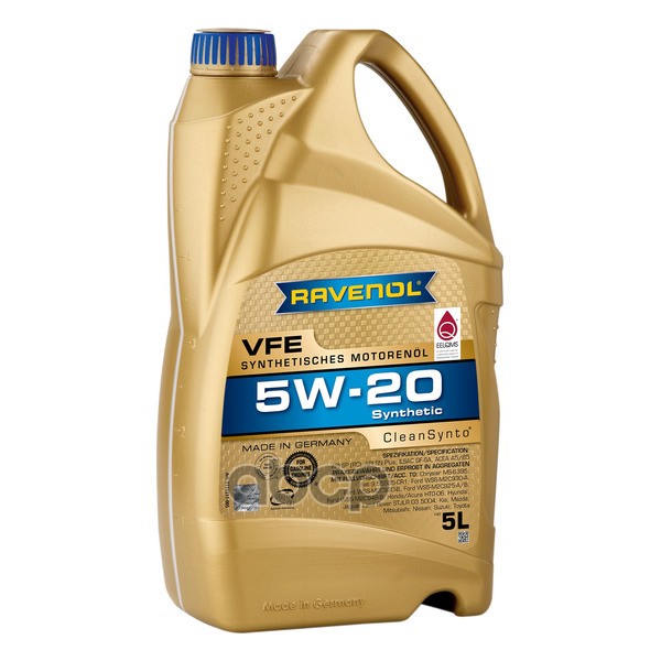 Ravenol Моторное масло RAVENOL VFE 5W-20 5л (111131100501999) 4014835846067