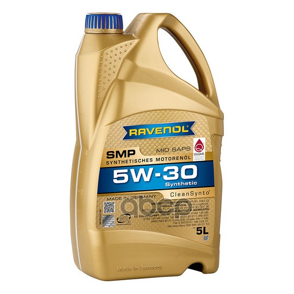 Моторное масло RAVENOL SMP 5W-30 5л (111112600501999) 4014835857049 Ravenol арт. 4014835857049