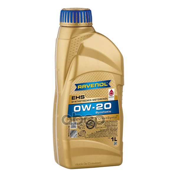 Моторное масло RAVENOL EHS 0W-20 1л (111111300101999) 4014835858077 Ravenol арт. 4014835858077