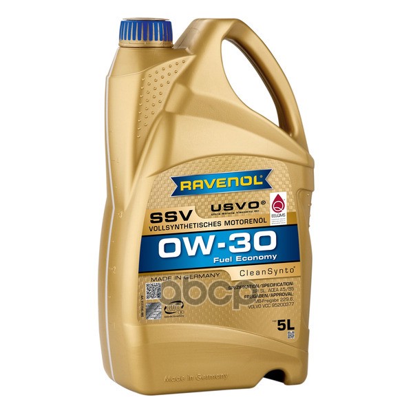 Моторное масло RAVENOL SSV Fuel Economy SAE 0W-30 ( 5л) new Ravenol арт. 4014835867536
