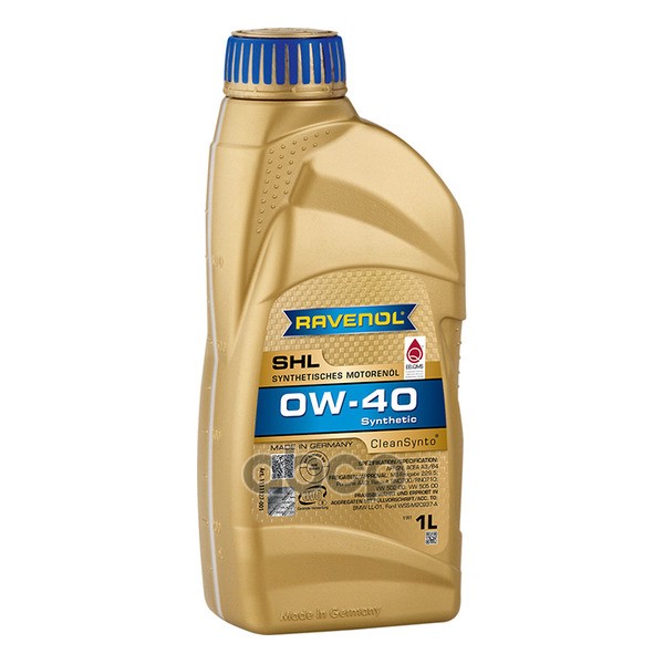 Масло моторное SHL SAE 0W-40 (1л) Ravenol арт. 4014835868809
