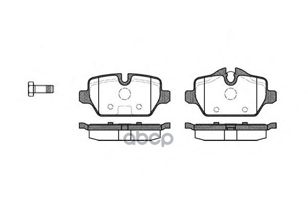 Колодки задние BMW E81/Е82/E87/E90/Е91/Е92/Е93/F20 MINI R60/R61 REMSA 1132.00 Remsa арт. 1132.00