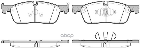 Комплект Тормозных Колодок, Дисковый Тормоз Remsa арт. 163300