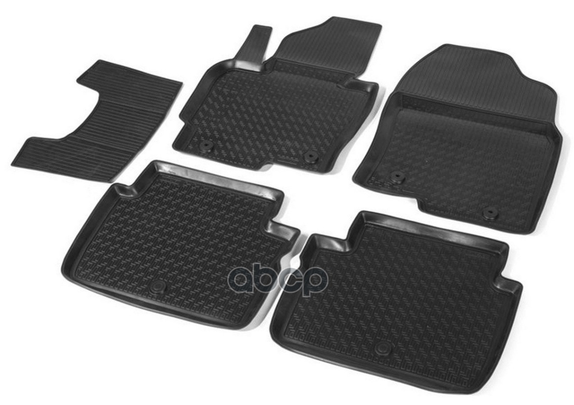 Комплект Автомобильных Ковриков В Салон Mazda Cx-5 I 2011-2017, Полиуретан, С Крепежом, 5 Шт. Rival арт. 13803001