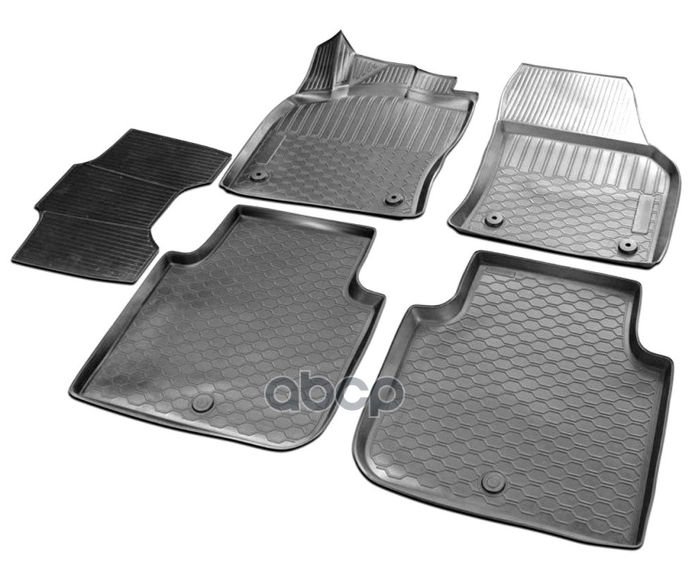 Коврики Салона Skoda Kodiaq Черный Полиуретан Rival Rival 15105001 Rival арт. 15105001