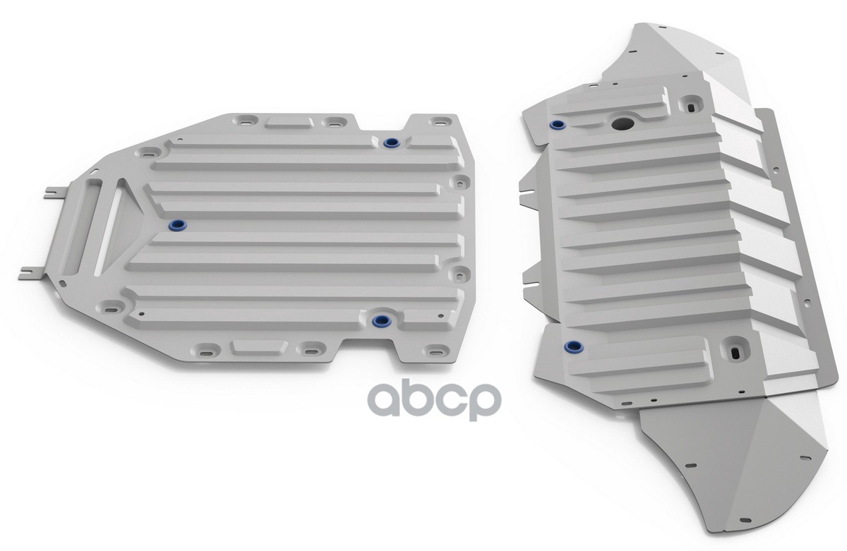 Защита Картера Двигателя И Кпп Audi Q7 Крепеж В Комплекте Алюминий 3 Мм Серый Rival K333.0350.1 Rival арт. K333.0350.1