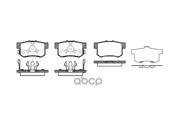 Колодки торм. диск. CR-VII 2.2 i-DTDi 05- Road house арт. 232504
