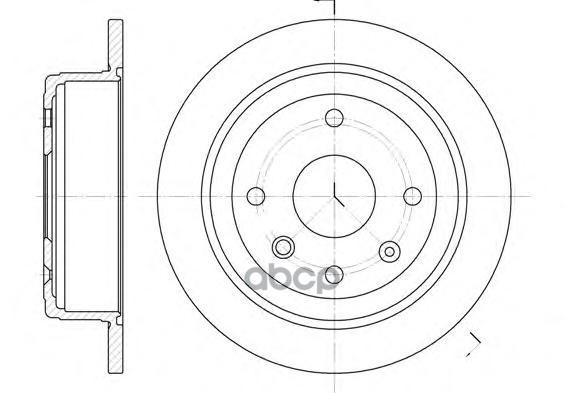 Диск Торм. Задн. Lacetti  Nubira Road house арт. 687600