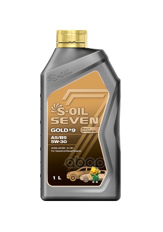 S-Oil Масло моторное синтетическое "7 GOLD #9 A5/B5 5W-30", 1л E107770