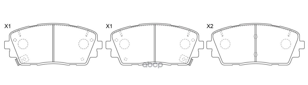 Колодки тормозные передние KIA PICANTO 11- BP13001 SB Nagamochi арт. BP13001