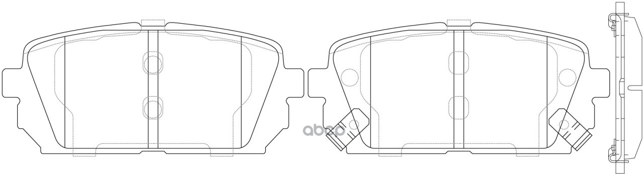 Колодки тормозные дисковые Kia Carens 2.0CVVTi/CRDi 06 BP13426 SB Nagamochi арт. BP13426