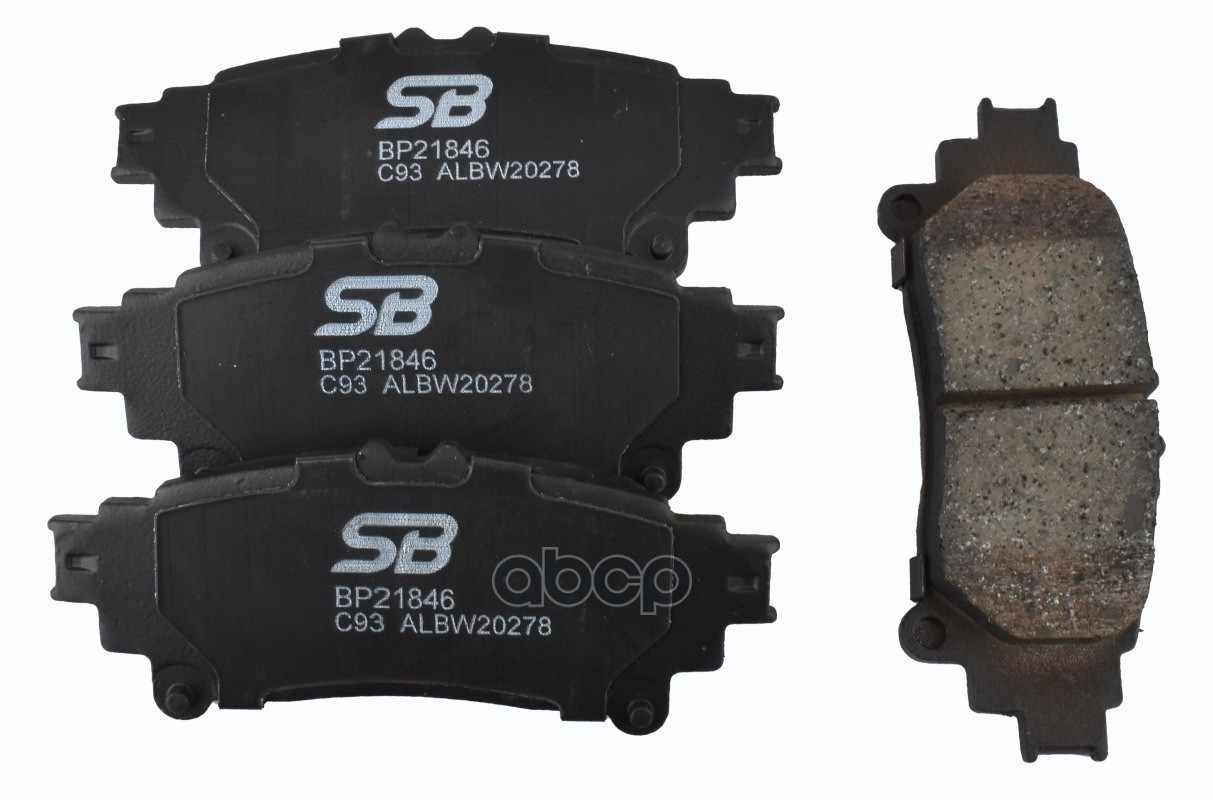 Колодки тормозные дисковые задние SB Nagamochi арт. BP21846