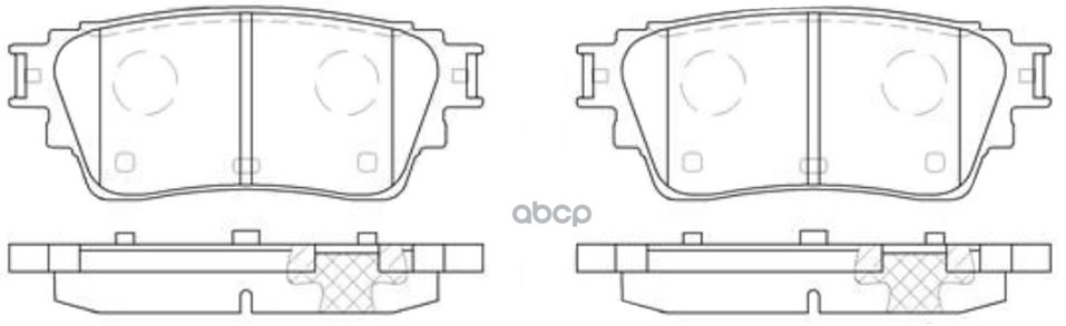 Колодки тормозные дисковые задние к-т NISSAN X-Trail 2021~  //  Pathfinder 2021~  //  Altima 2018~ SB Nagamochi арт. bp22015