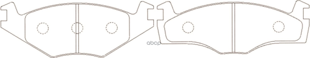 Колодки тормозные дисковые Seat_Cordoba 6K (1993-2002)/Cordoba Vario 6K5 (1997-1999)/Ibiza II 3/5 (1 SB Nagamochi арт. bp22121