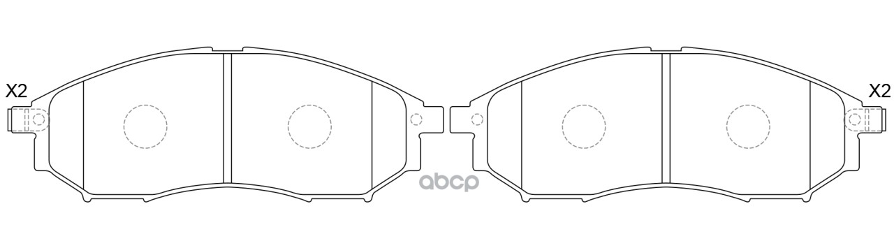 Колодки тормозные дисковые передние к-т NISSAN PATHFINDER 2.5 2005 - по наст. время  RENAULT KOLEOS SB Nagamochi арт. bp22444