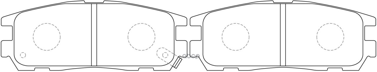 Колодки тормозные задние GREAT WALL HOVER/ISUZU TROOPER/OPEL FRONTERA/MONTEREY BP24299 SB Nagamochi арт. BP24299
