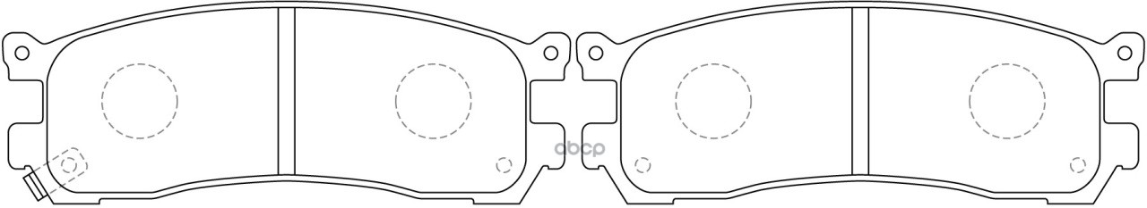 Колодки Тормозные Дисковые Задние К-Т Mazda Millenia 2.5 2000 - 2002  Mazda Millenia 2.5 2000 - 2002 SB Nagamochi арт. bp25290