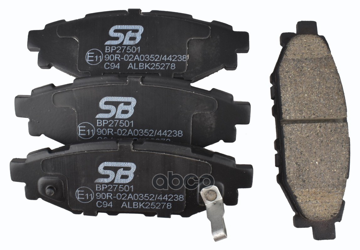 Колодки тормозные дисковые задние к-т SUBARU FORESTER 2.0 2010 - по наст. время  SUBARU FORESTER 2.0 SB Nagamochi арт. bp27501