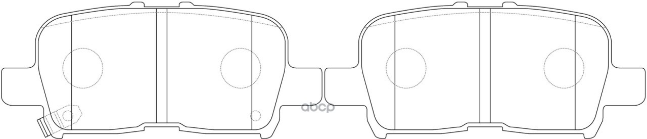 Колодки дисковые HONDA Odyssey usa 3.5L 02-04, Pilot usa 3.5L 03-08 BP28803 SB Nagamochi арт. BP28803