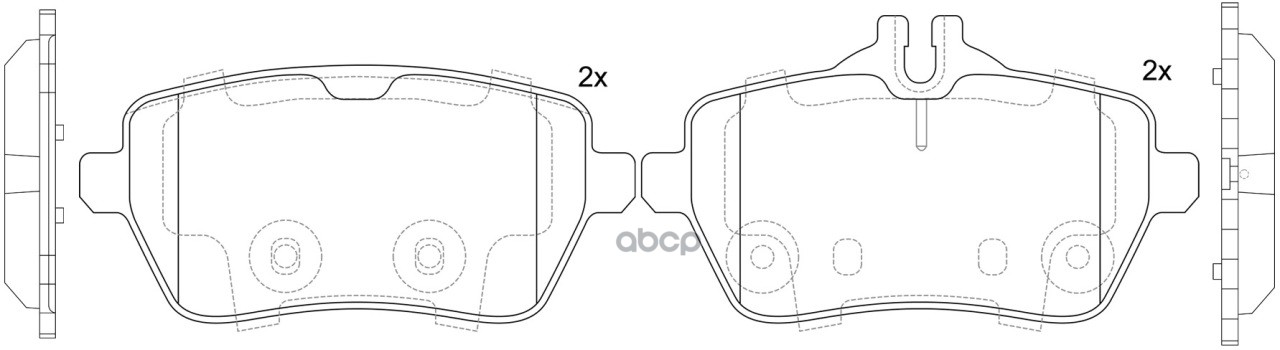 Колодки тормозные MERCEDES-BENZ S 2013-2020, MERCEDES-BENZ SL 2012- BP31023 SB Nagamochi арт. BP31023