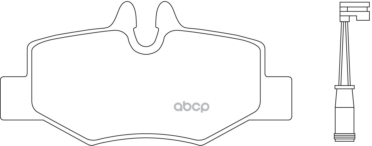 Колодки тормозные задние MERCEDES VIANO/VITO W639 03- BP31407W SB Nagamochi арт. BP31407W