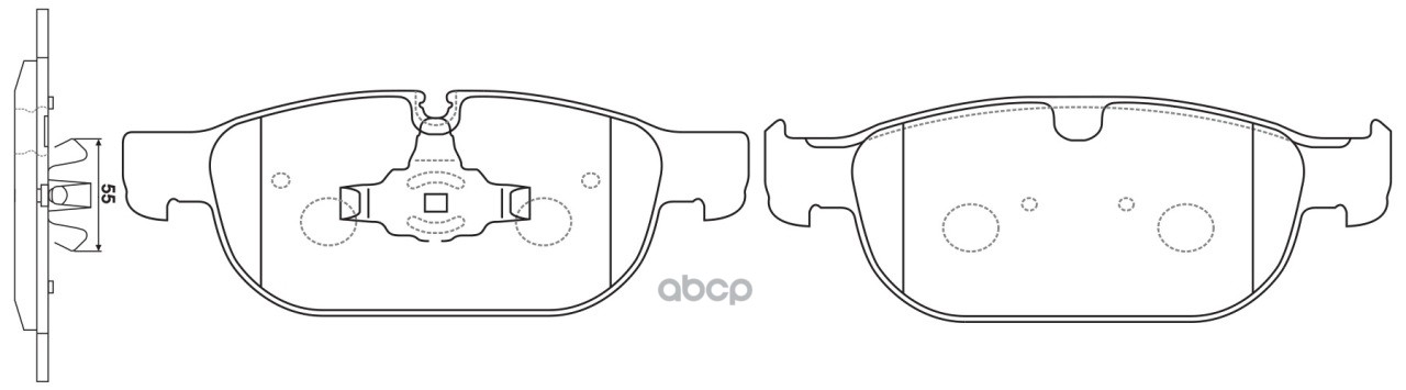 Колодки тормозные дисковые передние к-т Volvo C40 539 (2021-...)/S90 II SDN/234 (2016-...)/V90 Cross SB Nagamochi арт. bp45002