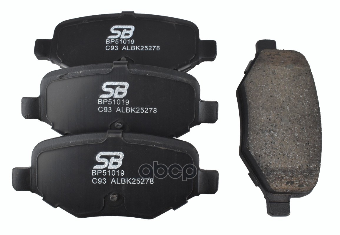 Колодки тормозные дисковые задние SB Nagamochi арт. BP51019