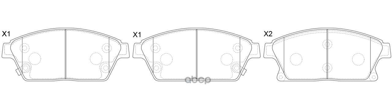Колодки тормозные передние (CHEVROLET CRUZE (J300), ORLANDO, OPEL ASTRA J) BP51038 SB Nagamochi арт. BP51038