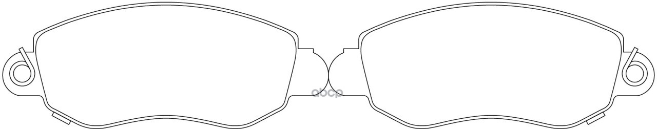 Колодки тормозные дисковые передние к-т FORD TRANSIT 2.0 2000 - 2006  FORD TRANSIT 2.4 2004 - 2006 SB Nagamochi арт. bp51164
