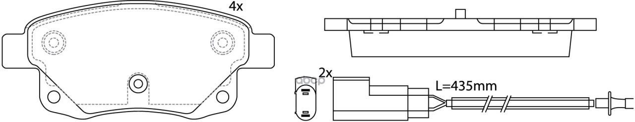 Колодки тормозные задние FORD TRANSIT 06- BP51431W SB Nagamochi арт. BP51431W
