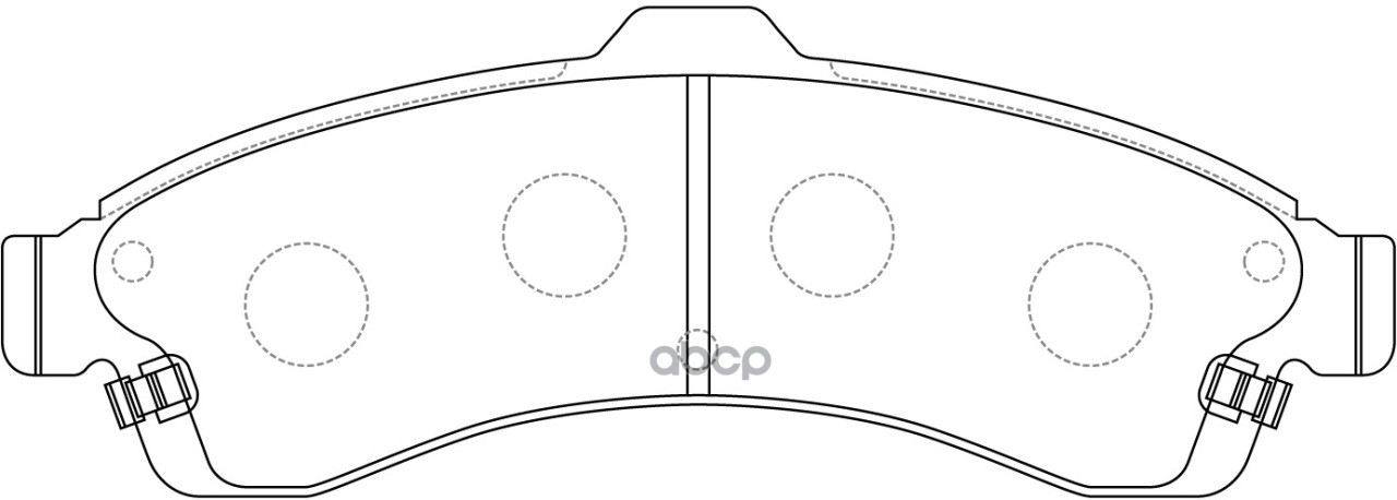 Колодки тормозные дисковые передние к-т CHEVROLET TRAILBLAZER 4.2 2001 - 2008  CHEVROLET TRAILBLAZER SB Nagamochi арт. bp52077