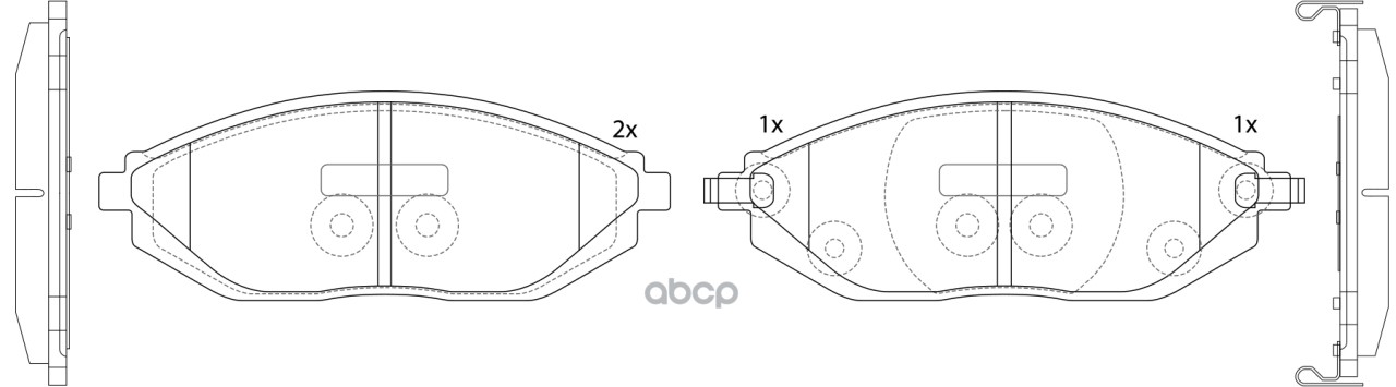 Колодки тормозные передние CHEVROLET SPARK 10- BP52570 SB Nagamochi арт. BP52570