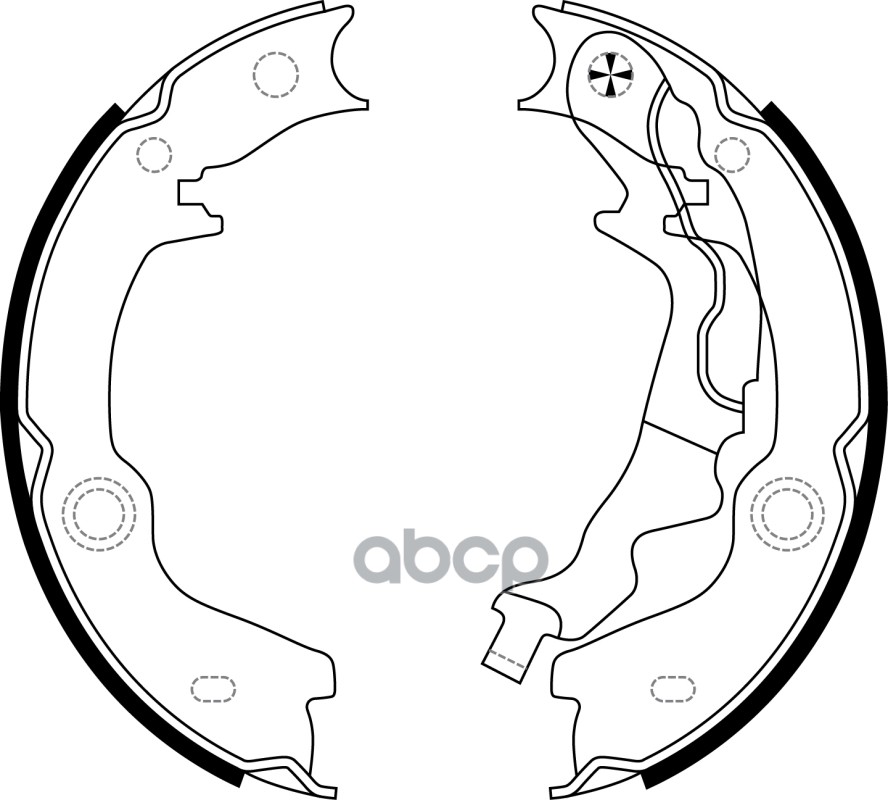 Колодки барабанные HYUNDAI Cerato 1.6 2.0 08-/ Rio 1.4 1.6 05-11/ Verna 1.6 05-07 BS11015 SB Nagamochi арт. BS11015