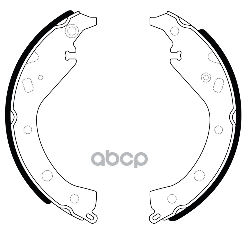 Колодки барабанные TOYOTA ALLION 1.8 2001 - 2007 TOYOTA SIENTA 1.5 2003 - 2015 TOYOTA ALLION 1.8 2001 - 2007 BS21358 SB Nagam...