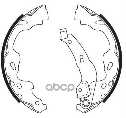Колодки барабанные TOYOTA COROLLA 1.6 2004 - 2009 PEUGEOT 107 1.0 2005 - по TOYOTA VITZ 1.0 1999 - 2005 BS21386 SB Nagamochi ...