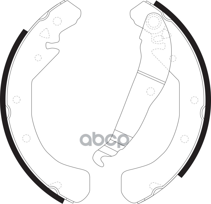 Колодки тормозные барабанные задние к-т OPEL Astra 1.7 94-00/ 1.4 95-02/ 1.6 95-02/ Vectra 1.6 95-00 SB Nagamochi арт. bs34599