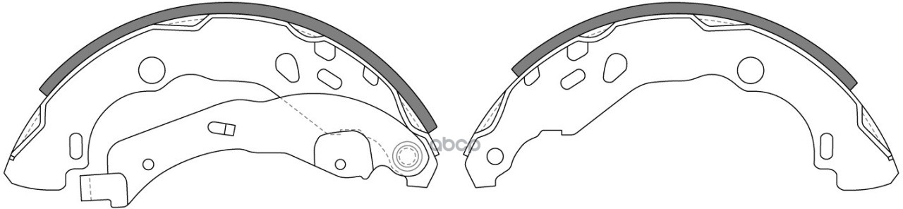 Колодки тормозные барабанные задние к-т RENAULT LOGAN 1.4 2004 - по наст. время  RENAULT LOGAN 1.6 2 SB Nagamochi арт. bs43619