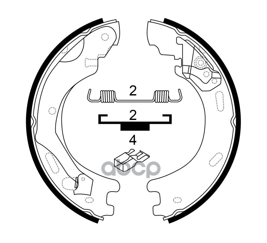 Колодки стояночного тормоза LAND ROVER DISCOVERY III 04-/RANGE ROVER SPORT 05- BS47001 SB Nagamochi арт. BS47001