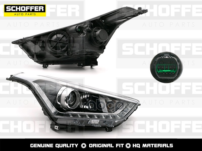 Фара Правая Линза Дхо Hyundai Creta 16-21 SCHOFFER арт. SHF12033