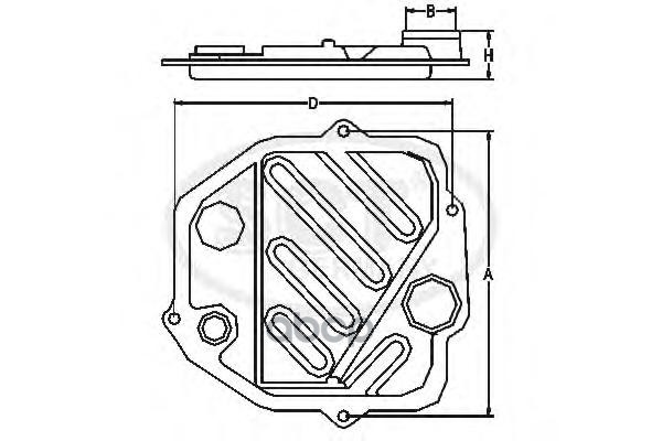 Фильтр АКПП VW A4/VW T5/SHARAN SCT арт. sg1056