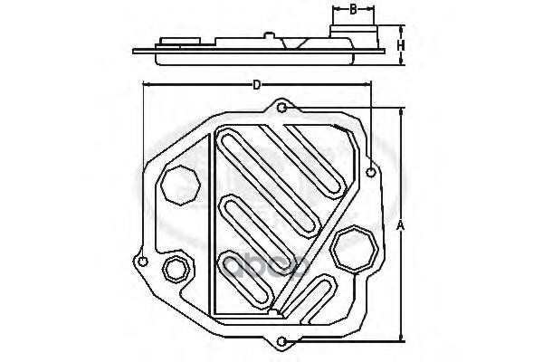 Фильтр АКПП NISSAN TIIDA I 07-/NOTE 06-/ALMERA 95-00/MICRA 02-10/PRIMERA (P11) SCT арт. sg1063