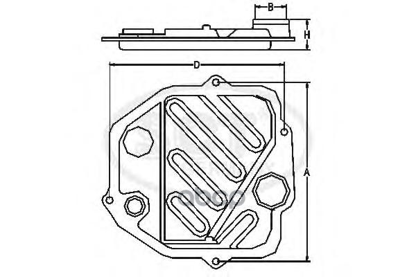 Фильтр АКПП TOYOTA LS430/GS460/GS300 05-07/IS250/IS350 SCT арт. sg1073