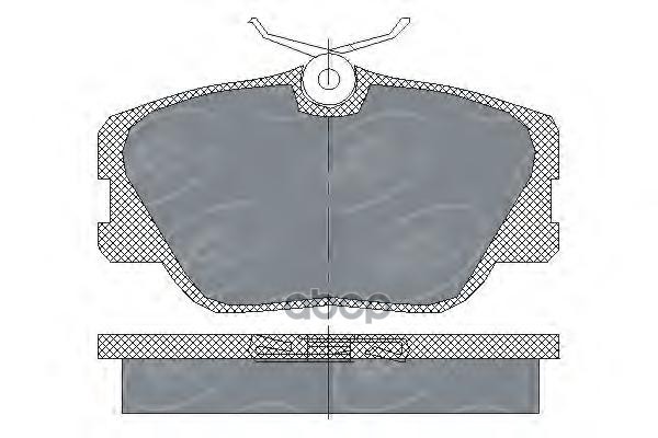 колод. торм.задн. MERCEDES BENZ W201/W124/W201/W126 SCT арт. sp167
