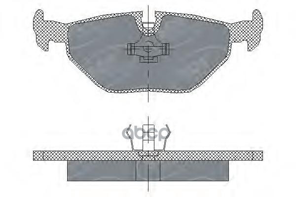 колод. торм.перед. BMW E39 96-04 SCT арт. sp184