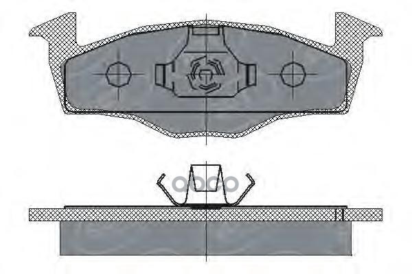 Колод. Торм.задн. Skoda Fabia 99-14/Volkswagen Lupo 98-05/Po SCT арт. sp227